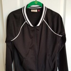 BLACK BOMBER JACKET worn 2 times Size Medium